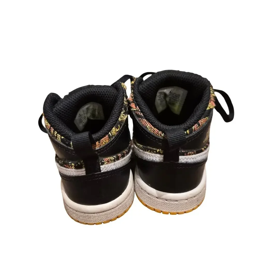 Nike Air Jordan 1 Mid GT Black Laser Orange Bright Melon GS Toddler 7C